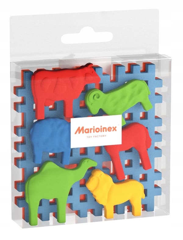 Marioinex Mini Våffeldjur + Grunderna, 6 Djur, Startset