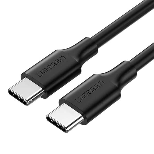 USB-C - USB-C PD -kaapeli UGREEN US286 Power Delivery 60W 1m (musta)