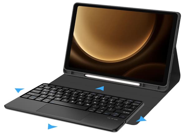Pekplatta näppäimistön pidike Samsung Galaxy Tab S9 FE ja S10 FE 10.9"