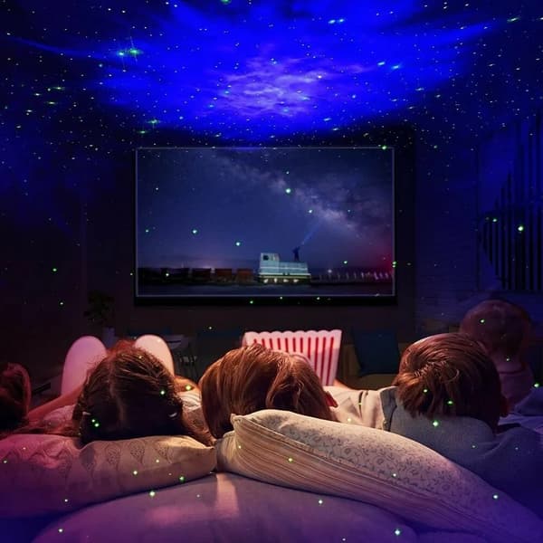 Stjärnprojektor nattlampa rymdprojektor barn presentidé jul