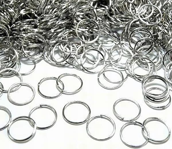 Kopplingslänk för smyckesringar, platina 8mm 10g