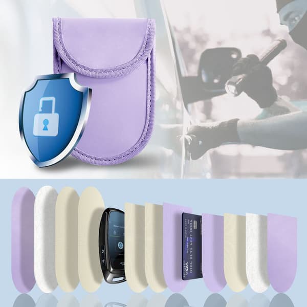 FARADAY TECH-PROTECT KLR100 ETUI NØGLEFRI RFID SIGNALBLOKKER LAVENDEL