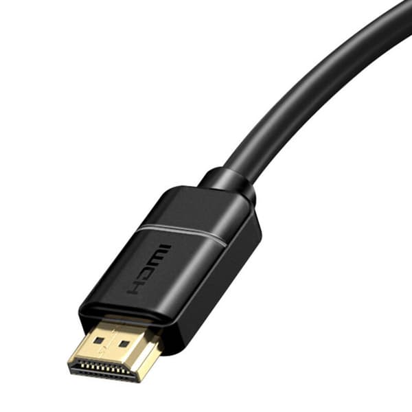 Baseus HDMI 2.0 Kabel, 4K 60Hz, 3D, HDR, 18Gbps, 2m (Sort)
