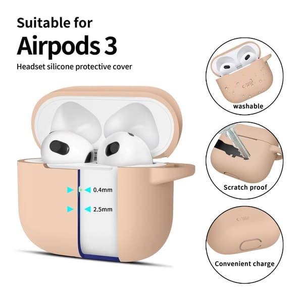 TECH-PROTECT SILIKONKROK APPLE AIRPODS 3 CAFFE LATTE