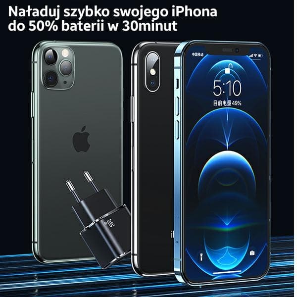 USAMS Lad. netværk. 1xUSB-C T45 mini 30W (kun hoved) PD3.0 hurtigopladning sort/sort CC148TC01 (US-CC148)