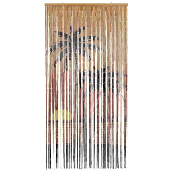 vidaXL Flugnät med palmtryck 100x200 cm bambu