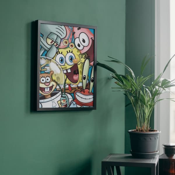 Målning med siffror SpongeBob och vänner 40x50 cm