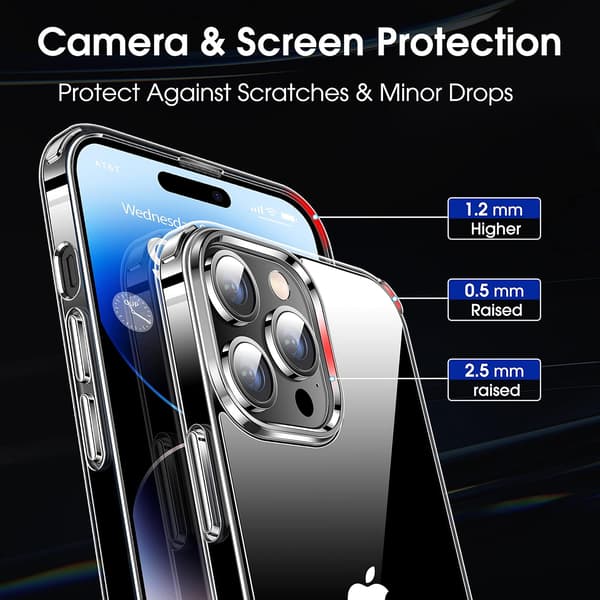 TRANSPARENT ETUI TIL IPHONE 14 PRO 6.1'