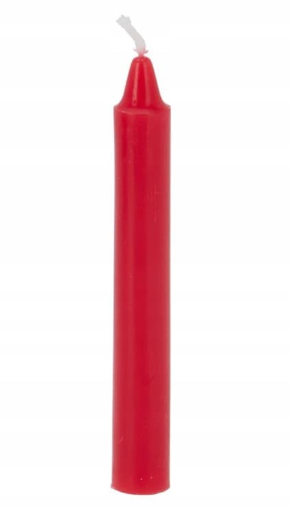 Röda vaxbordsljus set 20 st 2,6×10 cm klassiska