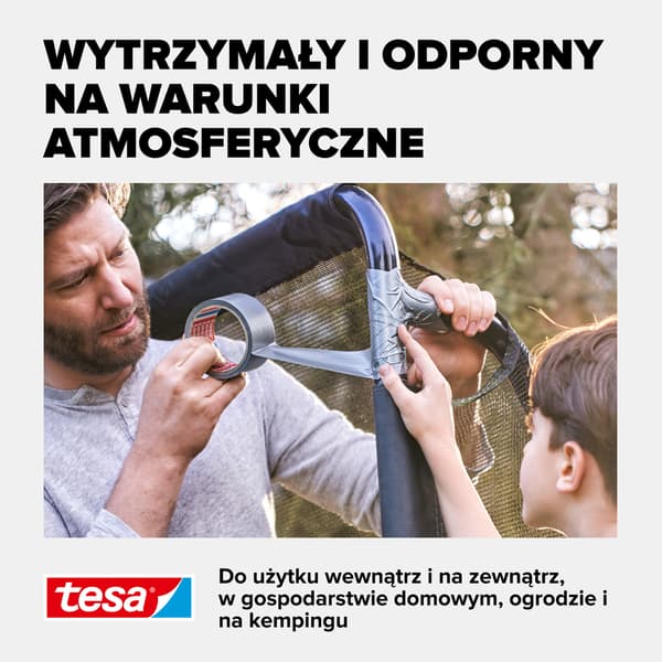 033253 TESA ØKOLOGISK XP UNIVERSAL GRÅ 25M:50MM