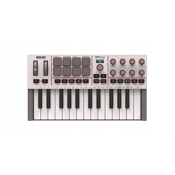 AKAI MPK Mini 4 Mini tangentbordskontroll, vit