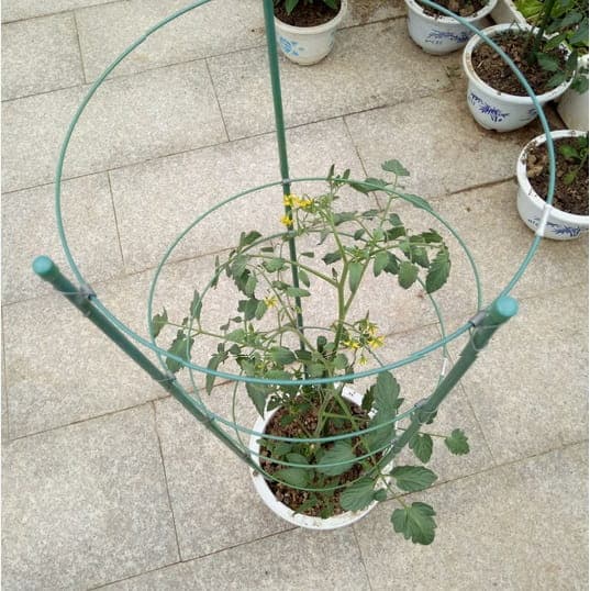Rund metalstøtte 60 cm (til planter)