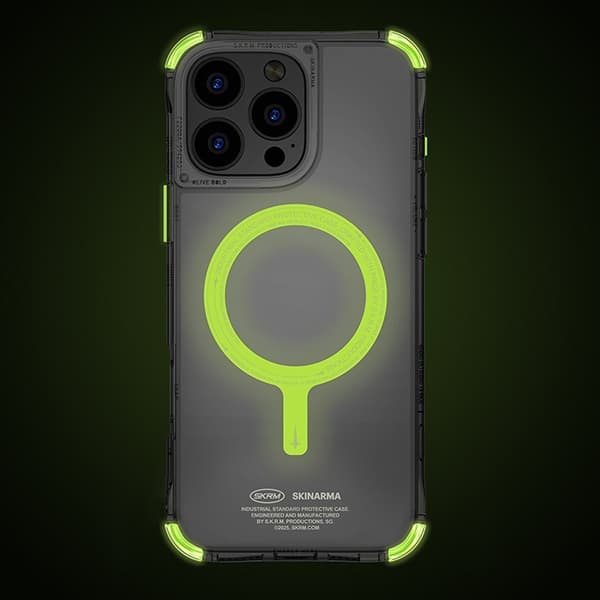 iPhone 16 Pro 6.3 Magnetisk Laddning Blå/Grön (Nightglow)