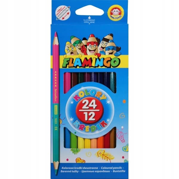 Olo dobbeltsidede farveblyanter 24 farver