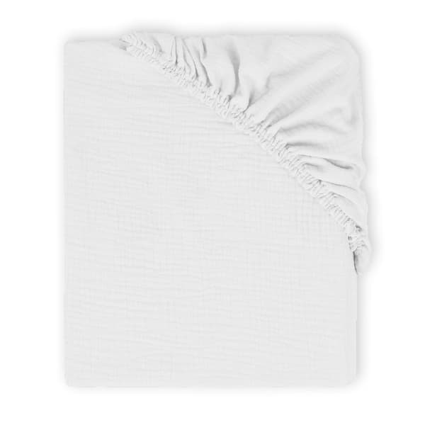 Muslin påslakan 70x140x10 cm vit