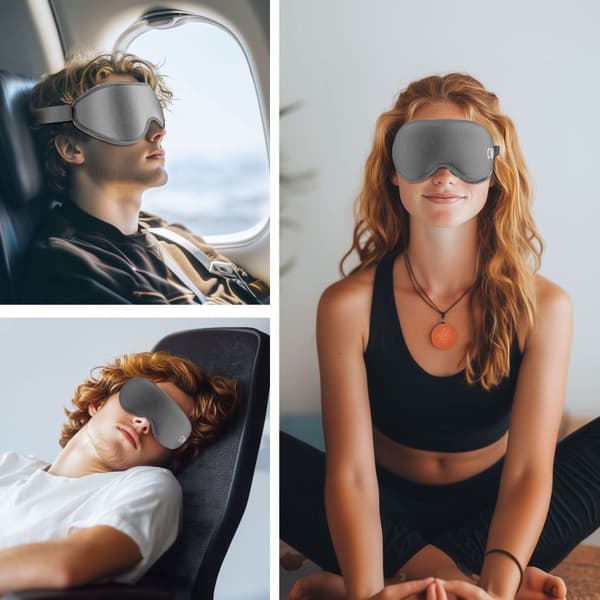 TECH-PROTECT ØJENSKYGGE SØVNMASKE GRÅ