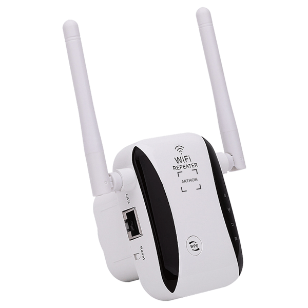 Signalforstærker Wi-Fi Repeater LAN 300Mbps 2 antenner Range Extender rækkevidde
