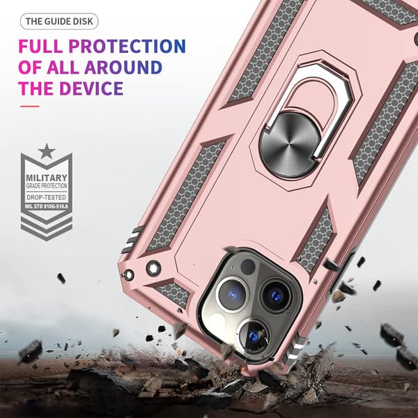 ETUI TIL APPLE IPHONE 13 PRO MAX PINK + 3x HÆRDET GLAS A2484