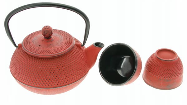 IMRBTK støbejernskedel 0,8L teinfuser 2 kopper + stativ