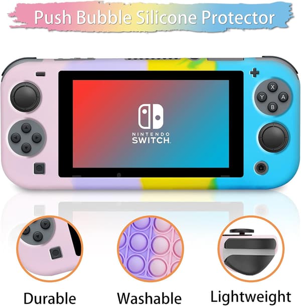 Etui til Nintendo Switch Pop-It sensorisk farverigt anti-stres behageligt