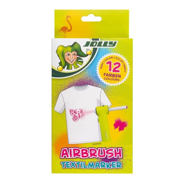 Airbrush Tekstil - refills - 12 farver
