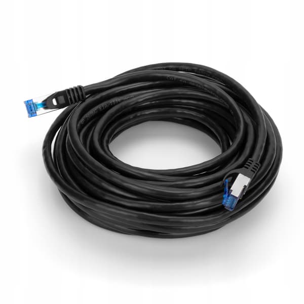 Patchkabel Montis S/FTP 6a RJ45 / RJ45 40 m sort