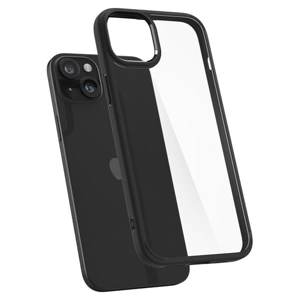 Spigen Ultra Hybrid - Etui til iPhone 15 (Mat Sort)