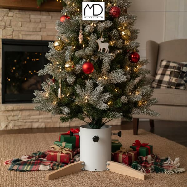 More&Deco julgransfot med lock, stabil för vatten och vind
