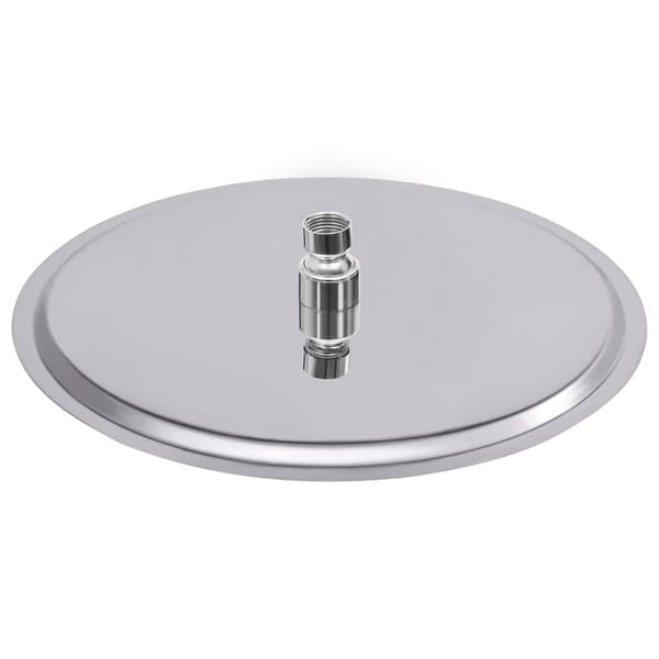 vidaXL regnbruserhoved 304 rustfrit stål 30 cm rundt
