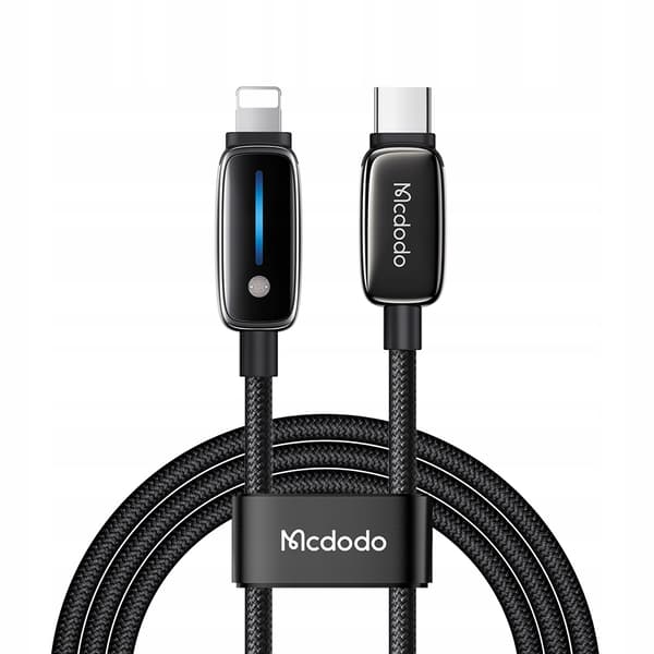 MCDODO Laddkabel USB-C för iPhone Blixtsnabb Laddning 1M LED