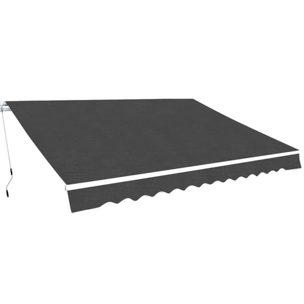 vidaXL manuel rullemarkise, 400 cm, antracit