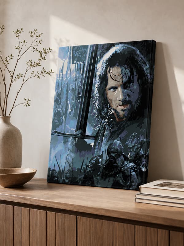 Målning med siffror Aragorn Sagan om ringen 40x50cm