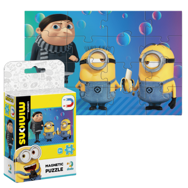 Minions magnetiskt pussel 16 bitar färgglatt