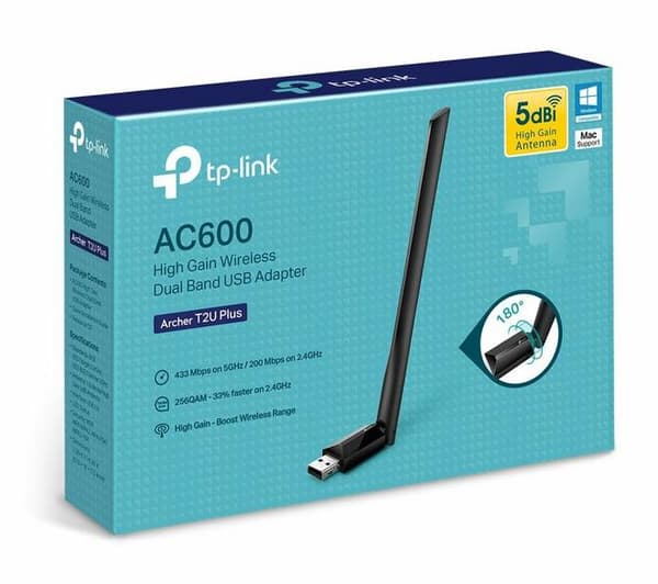 TP-LINK Archer T2U Plus trådløs netværkskort