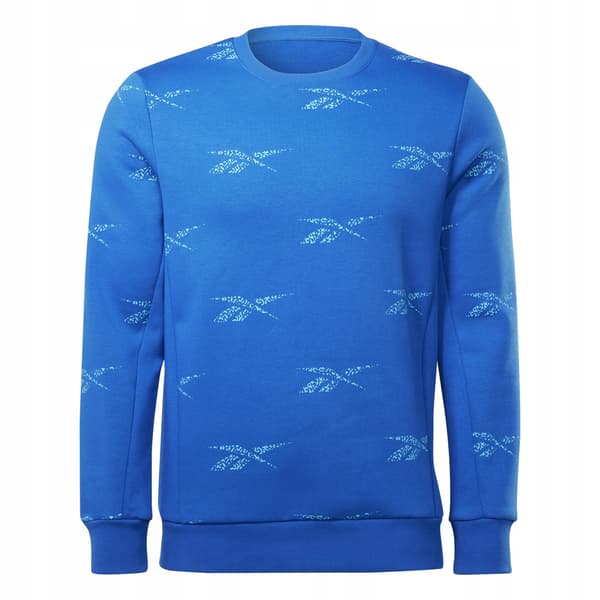 REEBOK BLÅ LANGÆRMET SWEATSHIRT UDEN HÆTTE M 0A8B5_A* BAGGRUNDE