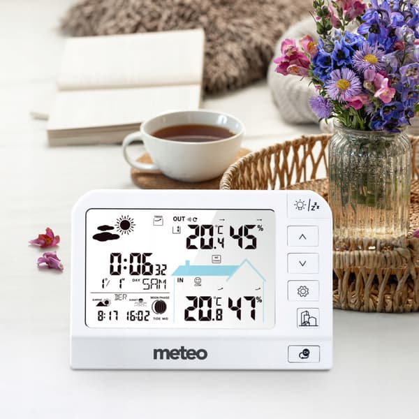METEO SP204 VÄDERSTATION HYGROMETER UTOMHUSSENSOR DCF