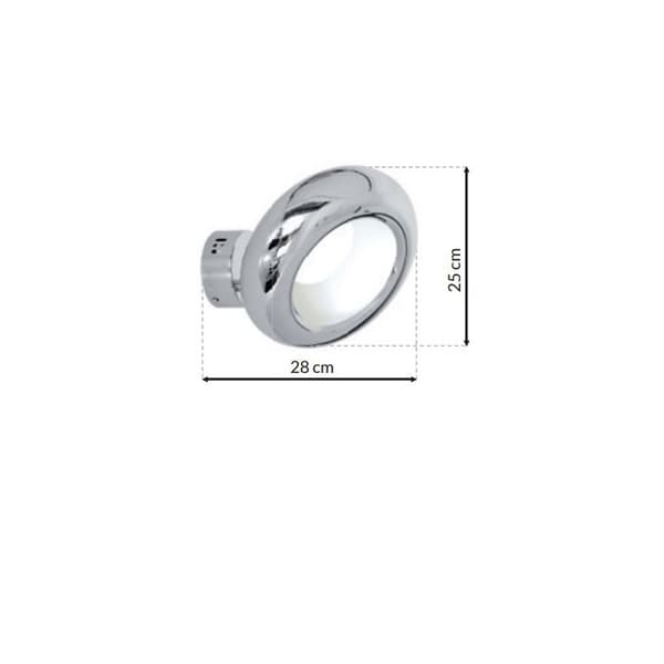 Mercurio LED væglampe krom Milagro ML330