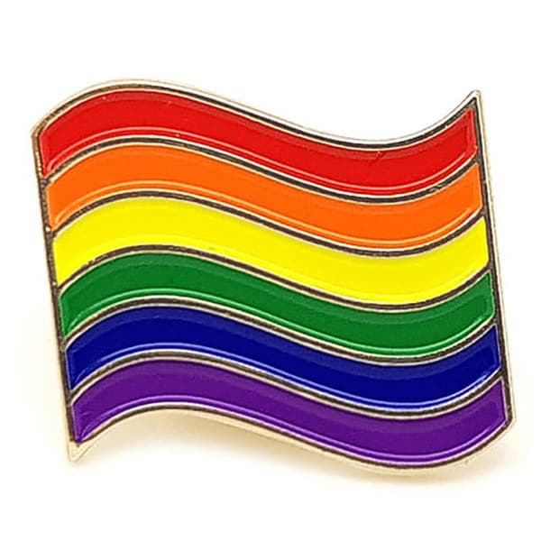 LGBT regnbågsflagga pinne