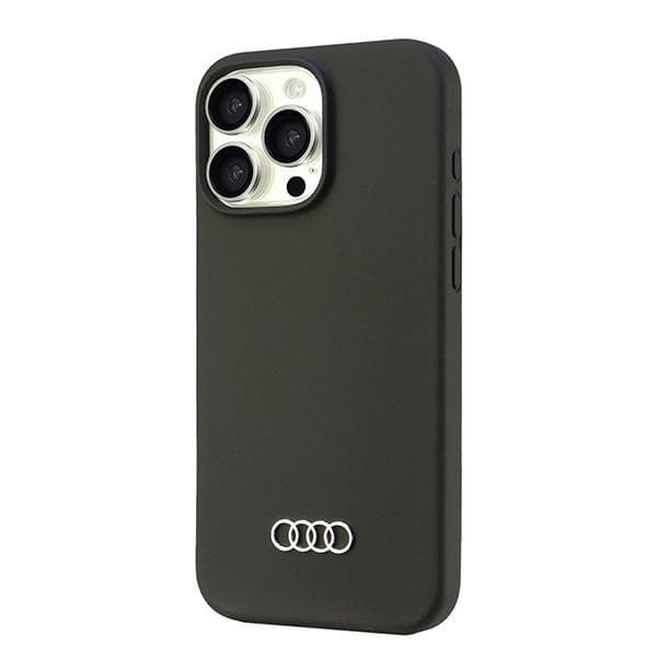Audi Silikone Etui iPhone 16 Pro Max 6,9" Sort/sort hårdt etui AU-LSRIP16PM-Q3/D1-BK