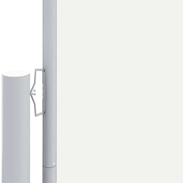 vidaXL Rullande sidomarkis krämfärgad 160x1200 cm