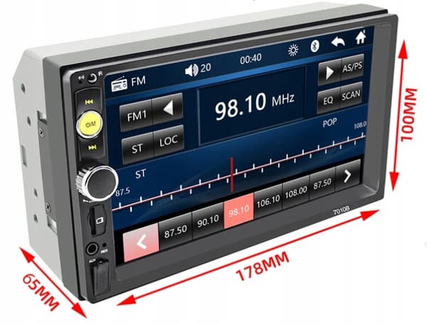 AUTORADIO ANDROID GPS BLUETOOTH USB 2DIN LCD 7" + PERUUTUSKAMERA HD