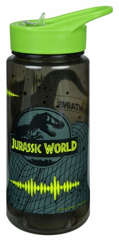 Jurassic World - 500 ml flaske med sugerør - 12017