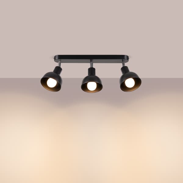 OPAL SPOTLJUS 3 E27 SVART LUMILO 13.243.18
