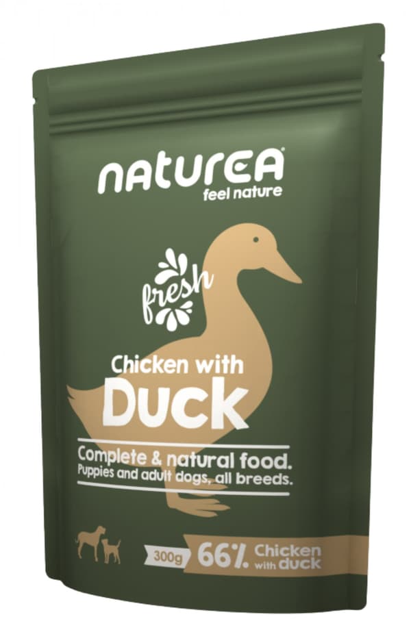 Naturea | Våtfoder för hundar | 300 g påse - Kyckling och anka 300 g