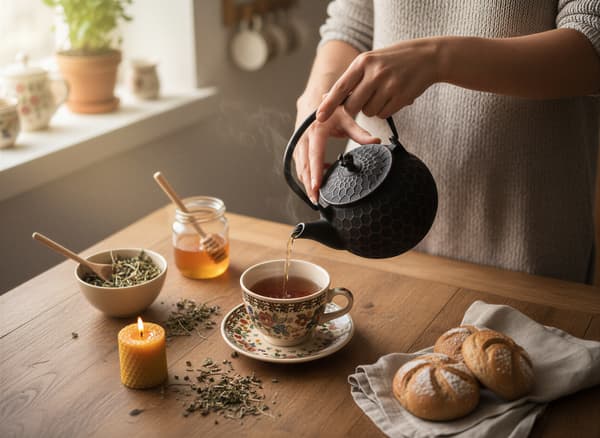 Støbejernskedel Bee 1,2L te- og urteinfuser Støbejern