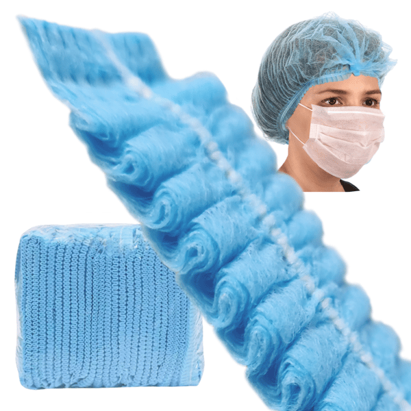 Engångsmössa blå klämma non-woven 12g 100st