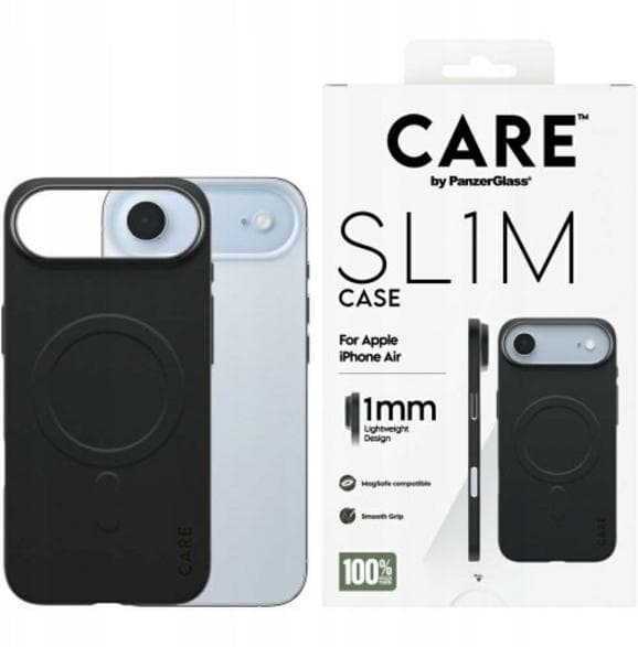 Etui PANZERGLASS CARE SL1M MagSafe iPhone 17 Sort