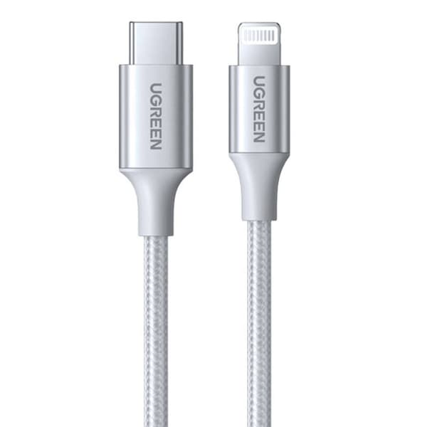 Lightning till USB-C 2.0-kabel UGREEN PD 3A US304, 1m (Silver)