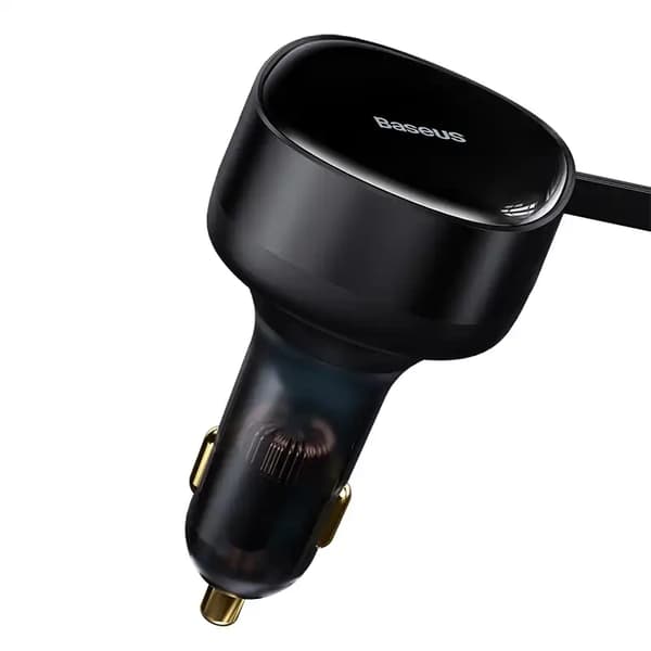 Baseus Enjoyment Biloplader med USB-C Kabler, 33W (Sort)