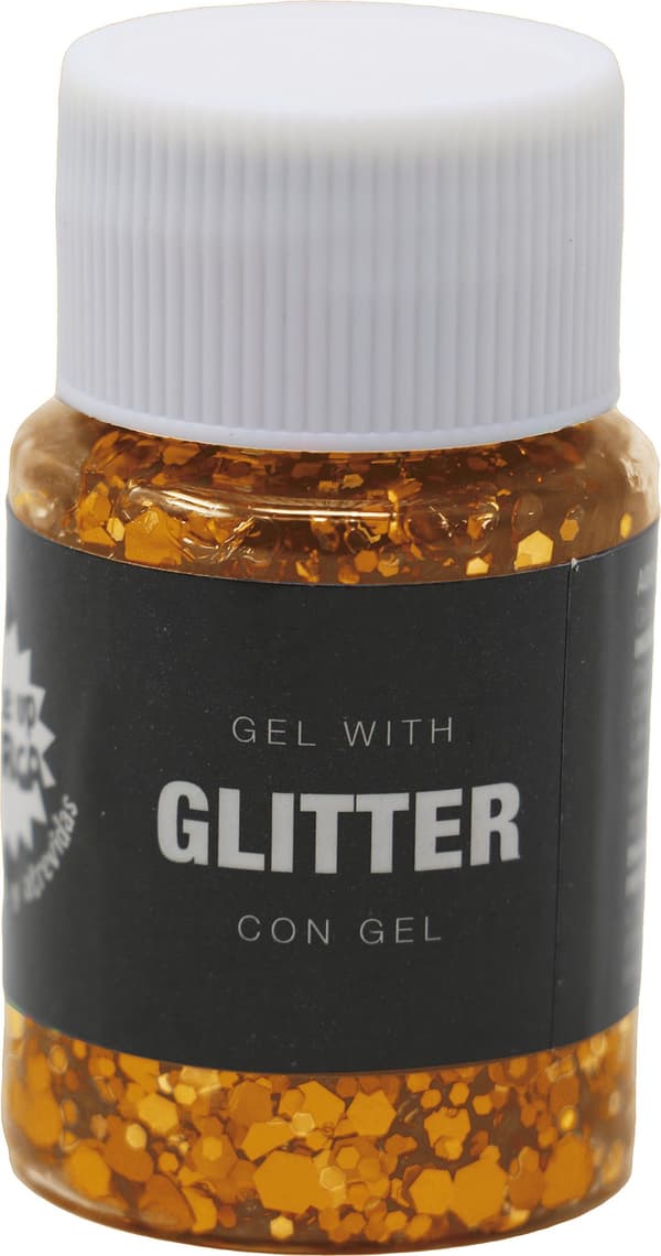 ORANGE Glitter Gel til Kropsmakeup 20g